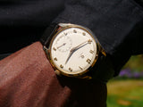 Omega 18ct Gold gents dress watch