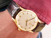Omega 9 ct gold gents dress watch