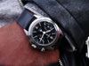 Lemania single pusher RAF issued chronograph. SOLD