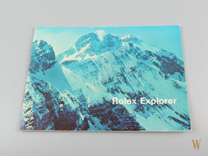 Rolex Explorer Booklet 1016/1655