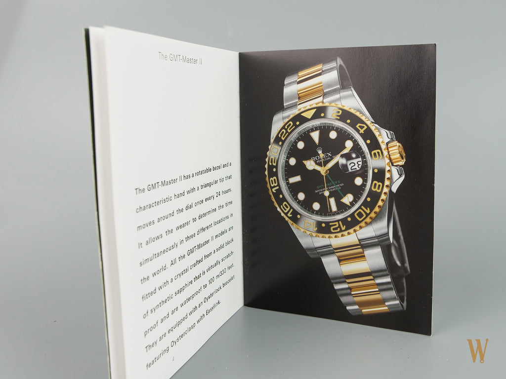 Rolex GMT Master II Booklet – The Watch Collector