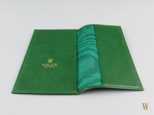 Rolex wallet and note pad holder