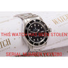 Rolex Submariner Just Serviced - This Watch Has Been Stolen